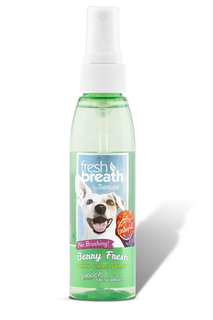 Tropiclean Oral Care Spray With Berry Flavoring For Dogs, 4-oz