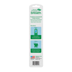 Tropiclean Fresh Breath Finger Brushes for Dogs, 2-pk