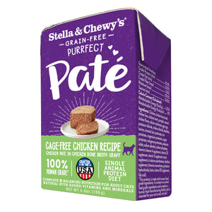 Stella & Chewy's Purrfect Pat Recette Poulet élevé en liberté Nourriture humide pour chats