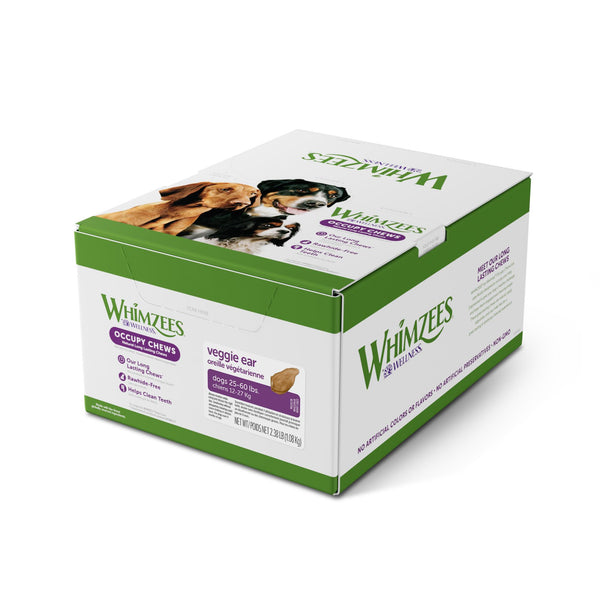 WHIMZEES Veggie Ear Natural Dental Dog Treats, 1-count