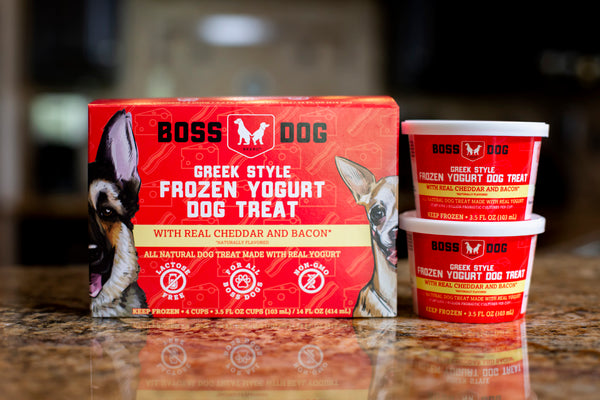 Boss Dog Cheddar & Bacon Frozen Yogurt Dog Treats