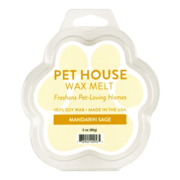 Pet House Year Round Wax Melts, Mandarin Sage, 3-oz