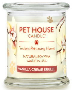 Pet House Year Round Candle, Vanilla Creme Brulee, 9-oz