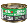 KOHA Pâté à la dinde régime à ingrédients limités Nourriture humide pour chats en conserve