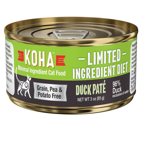 KOHA Limited Ingredient Diet Duck Pate Wet Cat Food Can