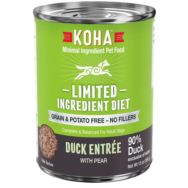 KOHA Limited Ingredient Diet Duck Entree Wet Dog Food Can