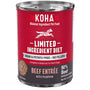 KOHA Limited Ingredient Diet Beef Entree Wet Dog Food Can