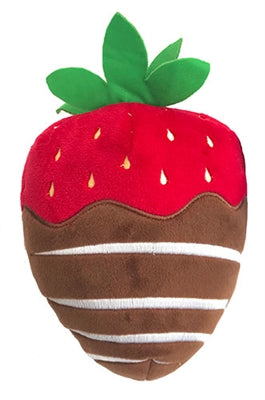 Huxley & Kent Plush Chocolate Strawberry Dog Toy