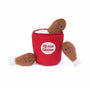 ZippyPaws Burrows Fried Chicken Bucket Dog Toy, 5.5 x 5.5 x 6 in