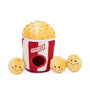 ZippyPaws Burrows Popcorn Bucket Dog Toy, 8.5 x 6 x 6 in
