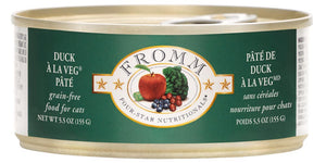 Fromm Four Star Grain Free Duck A La Veg Pate Nourriture pour chat en conserve