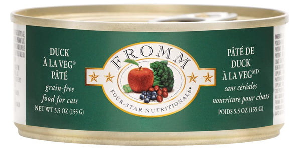 Fromm Four Star Grain Free Duck A La Veg Pate Nourriture pour chat en conserve