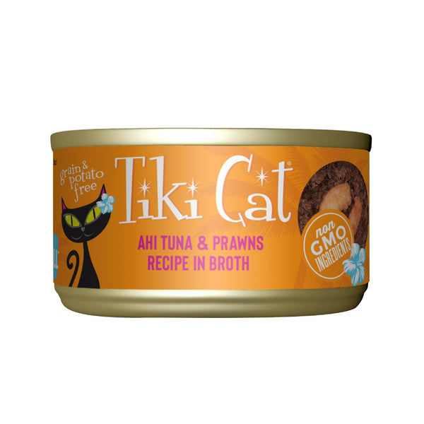 Tiki Cat Grill Manana Ahi Tuna with Prawns in Tuna Consomme Canned Cat Food