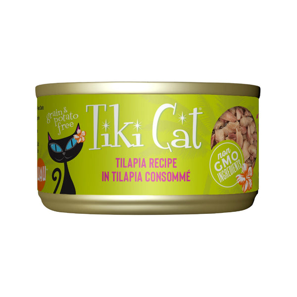 Tiki Cat Luau Kapi'Olani Tilapia in Tilapia Consomme Canned Cat Food