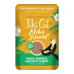 Tiki Cat Aloha Friends Poulet avec Citrouille et Agneau Nourriture Humide pour Chats