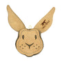 Tall Tails Natural Leather Rabbit Dog Toy, 4-in