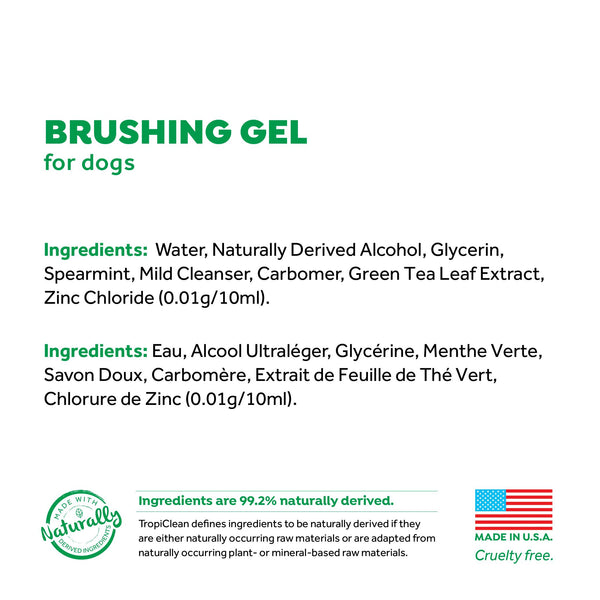 Tropiclean Fresh Breath Brushing Gel for Dogs, 2-oz
