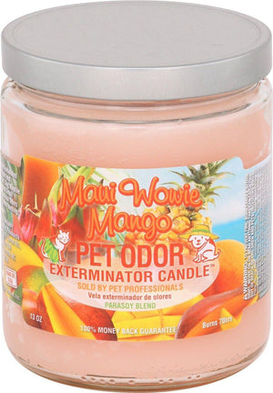 Pet Odor Exterminator Deodorizing Candle Jar, Maui Wowie Mango, 13-oz