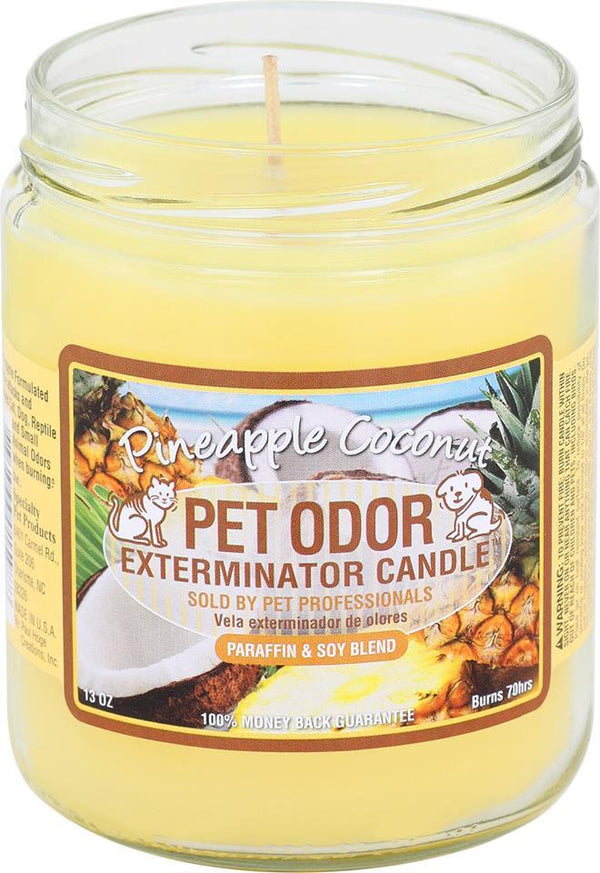 Pet Odor Exterminator Deodorizing Candle Jar, Pineapple Coconut, 13-oz