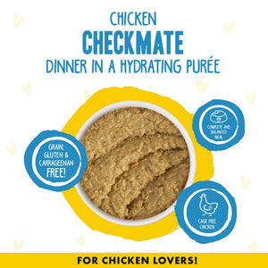 BFF PLAY PÂTÉ Dîner Poulet Échec et Mat en Purée Hydratante Boîte de nourriture humide pour chats