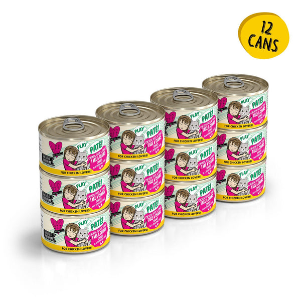 BFF PLAY PÂTÉ Poulet, Canard & Dinde Dîner Take a Chance dans une Purée Hydratante Boîte de nourriture humide pour chats