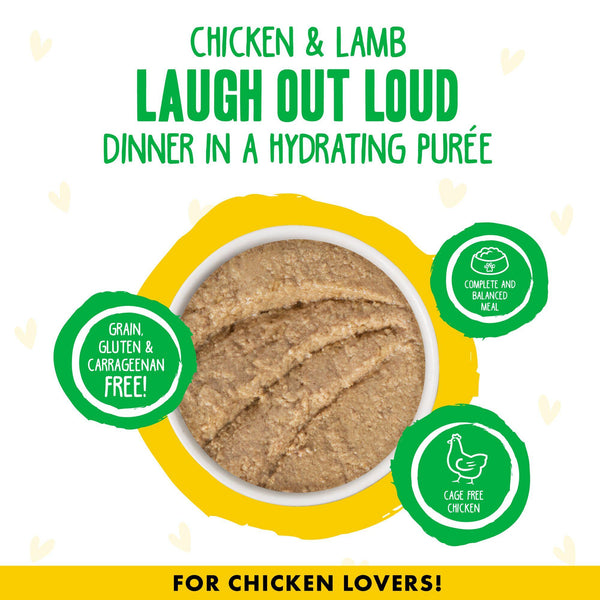 BFF PLAY PÂTÉ Poulet et Agneau Dîner 'Laugh Out Loud' en Purée hydratante Boîte de nourriture humide pour chats