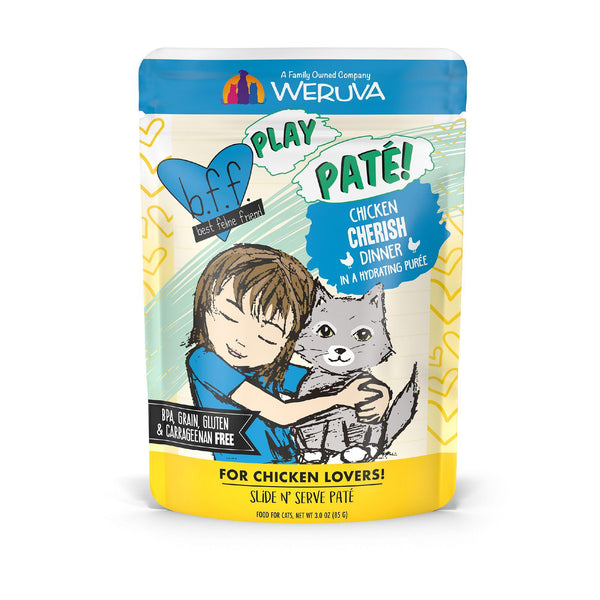 BFF PLAY PÂTÉ Poulet Cherish Dîner en Purée Hydratante Sachet de nourriture humide pour chats