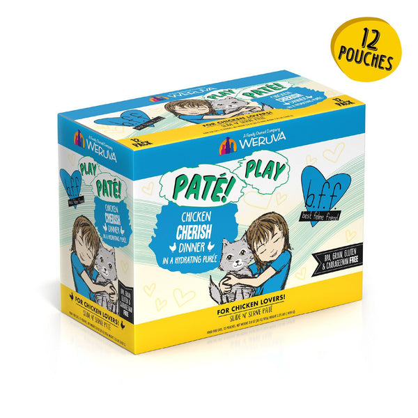 BFF PLAY PÂTÉ Poulet Cherish Dîner en Purée Hydratante Sachet de nourriture humide pour chats