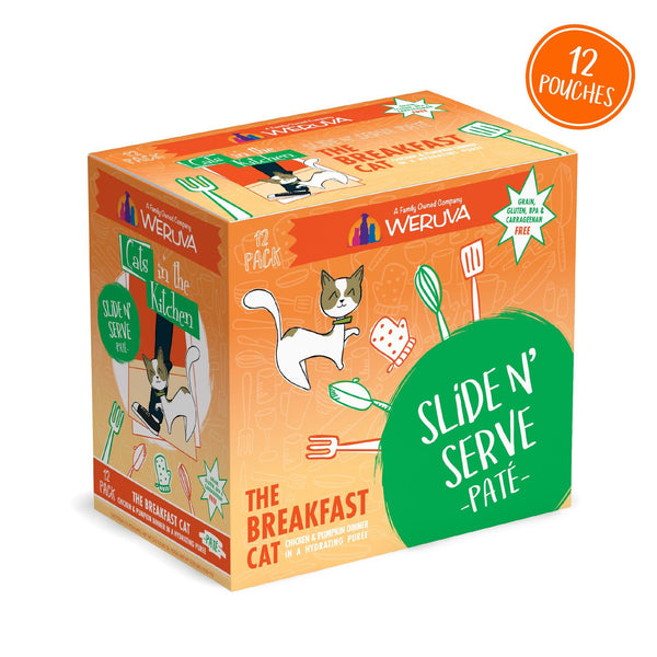 Cats in the Kitchen Pâté The Breakfast Cat Dîner Poulet & Citrouille en Purée Hydratante Sachet de nourriture humide pour chats