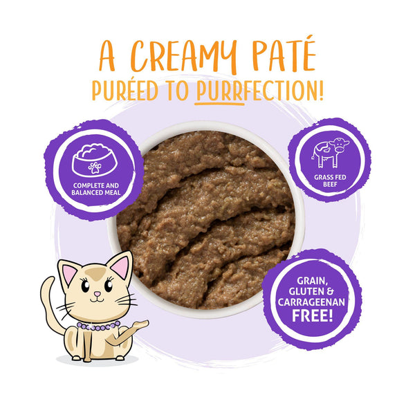 Weruva Paté Pour Chat Meal or No Deal ! Dîner Poulet & Bœuf en Purée Hydratante Boîte de nourriture humide pour chat