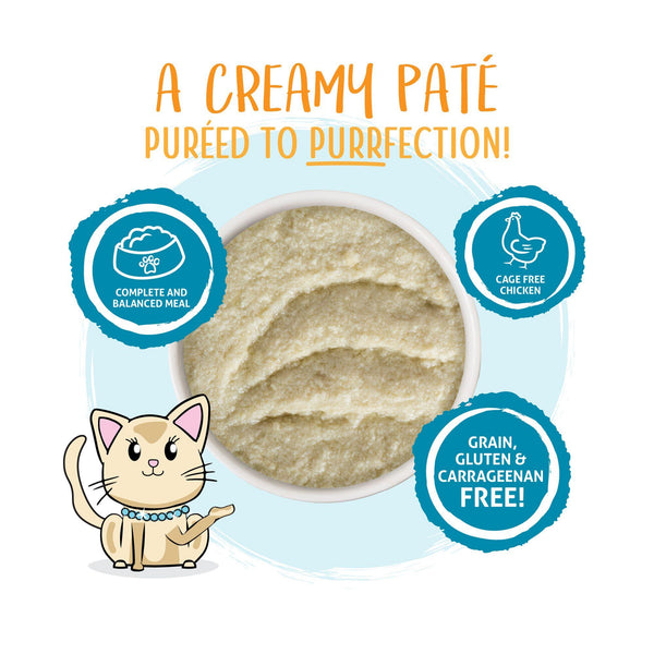 Weruva Cat Pate Press Your Lunch! Chicken Dinner in a Hydrating Puree Wet Cat Food Can