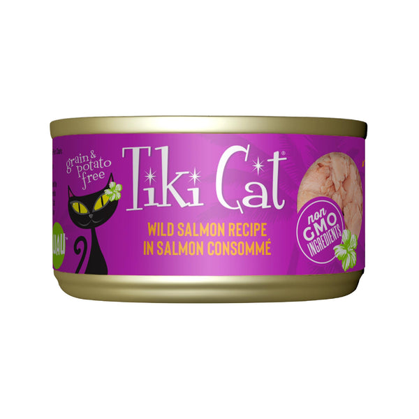 Tiki Cat Luau Wild Salmon Recipe in Salmon Consomme