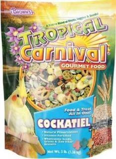 Brown's Tropical Carnival With Zoo-Vital Biscuits Cockatiel Bird Food
