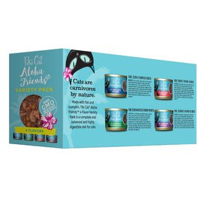 Tiki Cat Aloha Friends Tuna Variety Pack Wet Cat Food, 3-oz