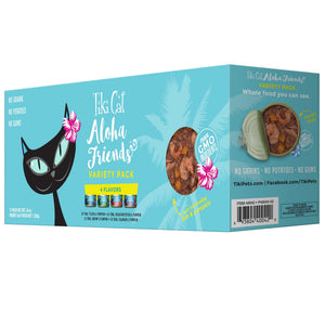 Tiki Cat Aloha Friends Tuna Variety Pack Wet Cat Food, 3-oz