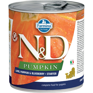 Farmina N&D Pumpkin, Lamb & Blueberry Puppy Starter Wet Dog Food