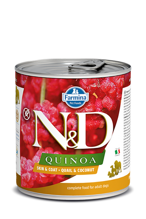 Farmina N&D Quinoa Skin & Coat Quail & Coconut Wet Dog Food