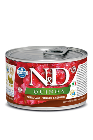 Farmina N&D Quinoa Skin & Coat Venison & Coconut Wet Dog Food