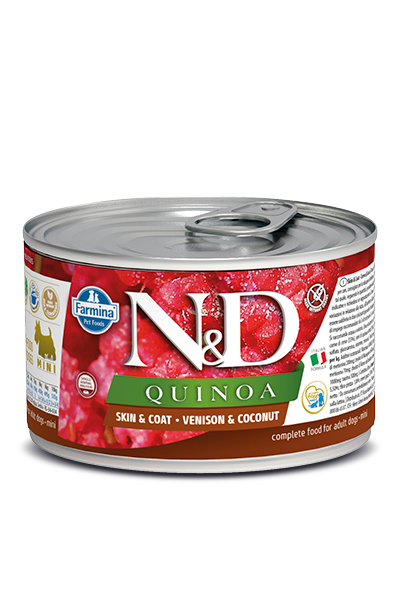 Farmina N&D Quinoa Skin & Coat Venison & Coconut Wet Dog Food
