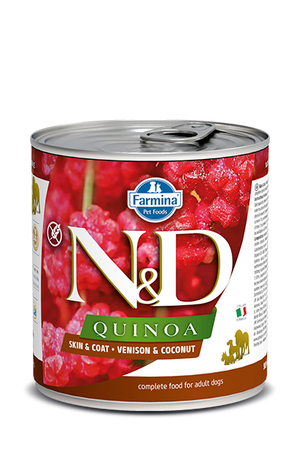Farmina N&D Quinoa Skin & Coat Venison & Coconut Wet Dog Food