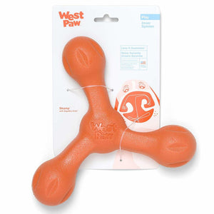 West Paw Zogoflex Echo Skamp Dog Toy, Orange