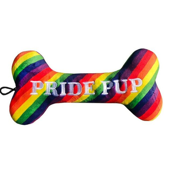 Huxley & Kent Power Plush Pride Bone Dog Toy