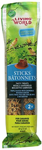 Living World Canary Sticks Saveur de miel, 2 oz