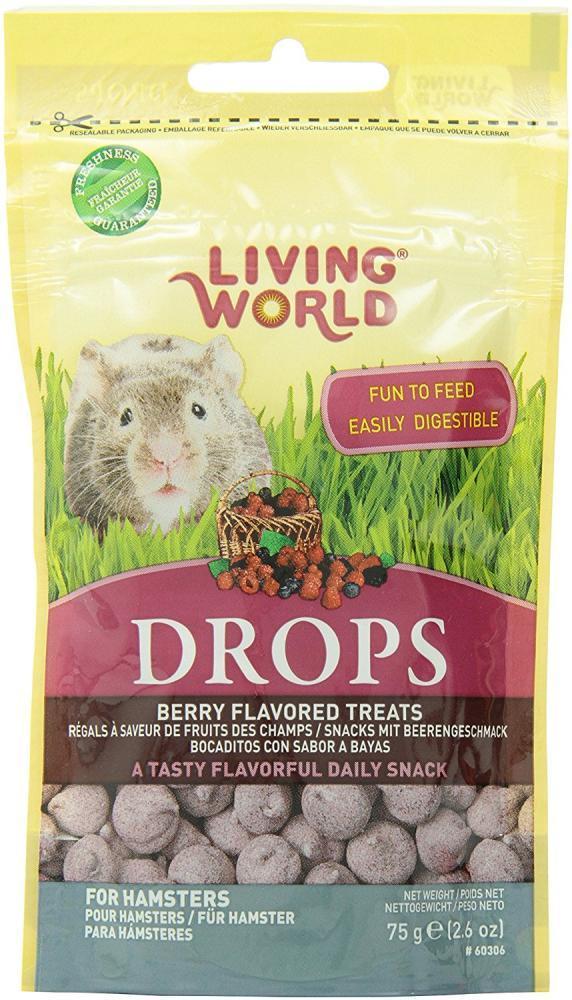 Living World Hamster Drops Fieldberry Flavor, 2.6-oz