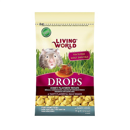 Living World Hamster Drops  Honey Flavor, 2.6-oz