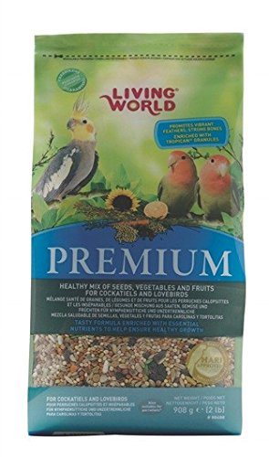 Living World Premium Mix For Cockatiels & Lovebirds, 2-lb