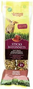 Living World Rabbit Sticks Honey Flavor, 4-oz