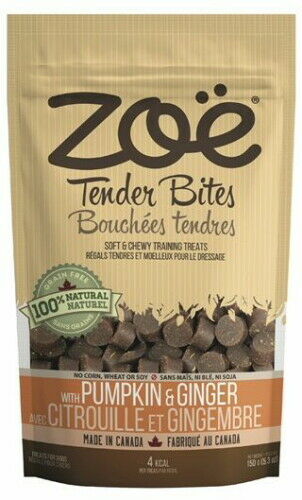 Zoe Tender Bites Citrouille et Gingembre, 5.3 oz