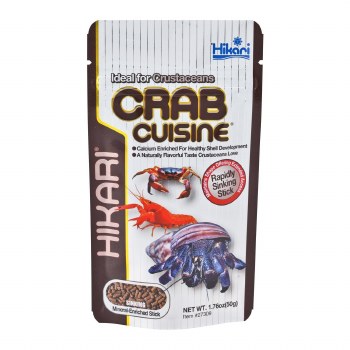 Hikari Crab Cuisine Sinking Sticks for Bottom Feeders & Crustacean, 1.76-oz