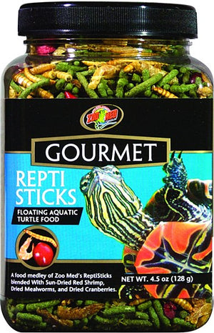 Zoo Med Gourmet ReptiSticks Turtle Food, 4.5-oz